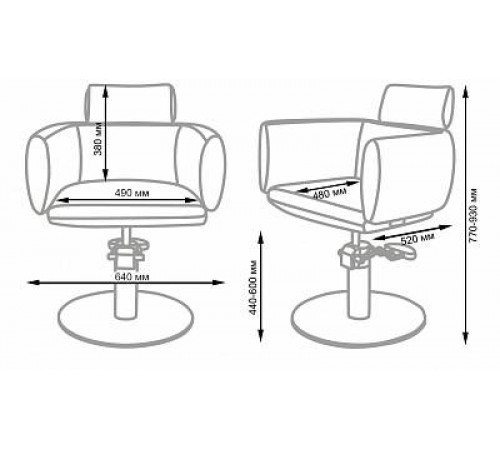 Кресло парикмахерское МД-318