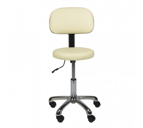 Стул мастера АСТЕК низкий со спинкой хром