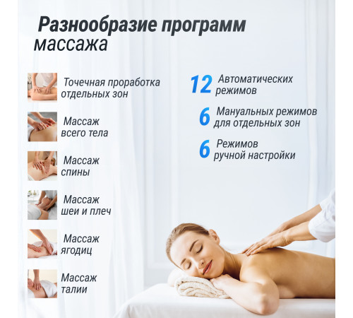 Массажное кресло UNIX Med Afelia Black