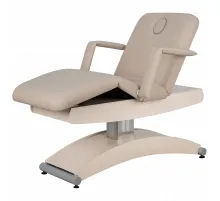 Косметологическая кушетка Аврора, светлый каркас, 3 мотора