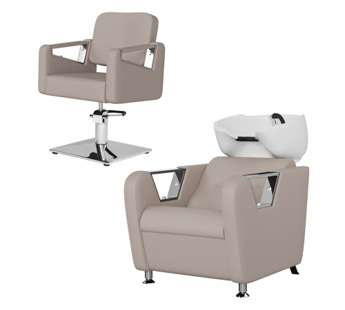 Парикмахерский комплект Бруно (кресло+мойка)