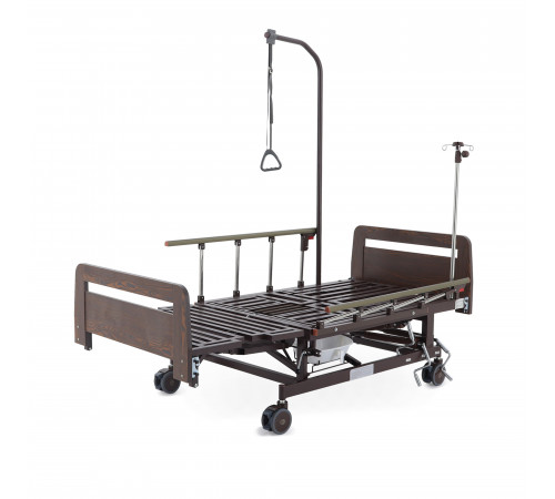 Кровать механическая Е-45А (ММ-5128Н-01/5124Д-01) с боковым переворачиванием, туалетным устройством и функцией «кардиокресло»