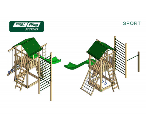 Детский городок SPORT премиум Кедр