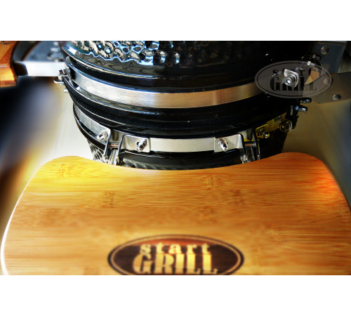 Керамический гриль-барбекю 12 дюймов (черный) (31см)