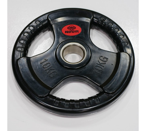 Диск треххватовый черный 10 кг, 51 мм