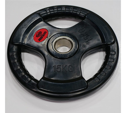 Диск треххватовый черный 15 кг, 51 мм