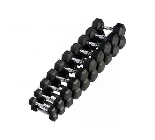 Набор гантелей гексагональных (пары) от 1-10 кг VF-SET110