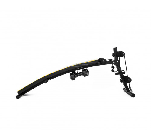 Скамья для пресса DFC с гантелями и эспандерами D102RY