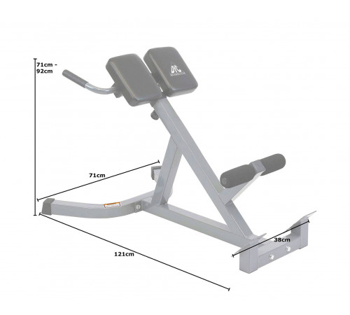 Гиперэкстензия DFC DBCH19G (серая)