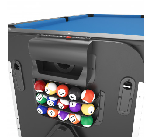 Игровой стол UNIX Line Трансформер 4 в 1 (204х112 cм) Black