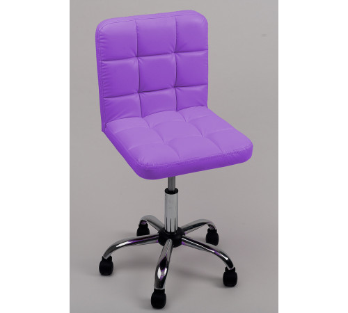 Стул мастера со спинкой хром на колесах Ирис