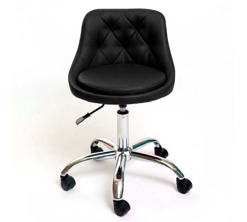 Стул Ромб хром на колесах