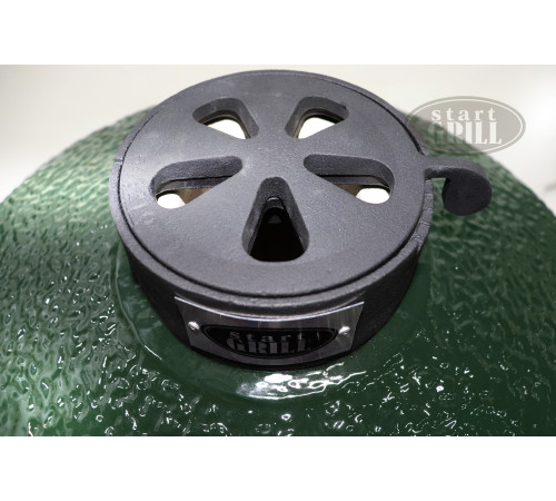 Керамический гриль-барбекю 22 дюйма (зеленый) (56 см)