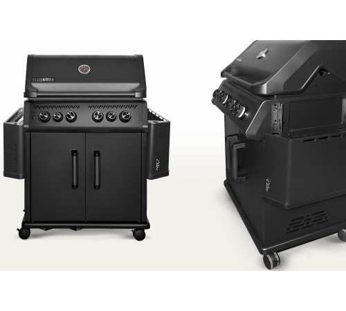 Газовый гриль 4+2 горелки