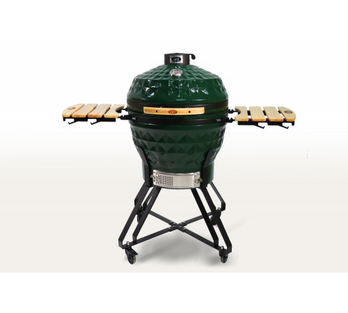 Керамический гриль-барбекю 24 дюйма (зеленый) (61 см)