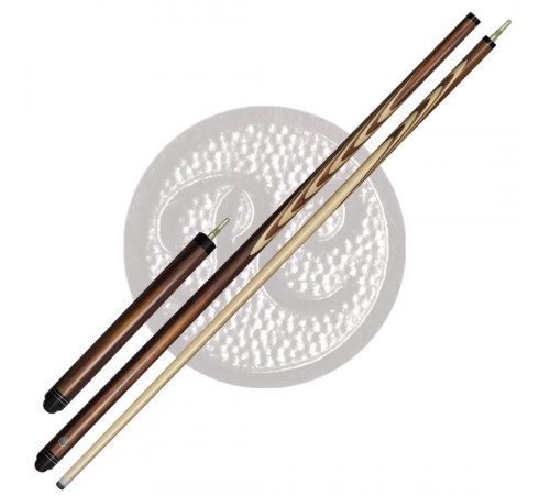 10-7-У Кий "Классик 17 запильный с удлинителем" 2 РС, палисандр/граб