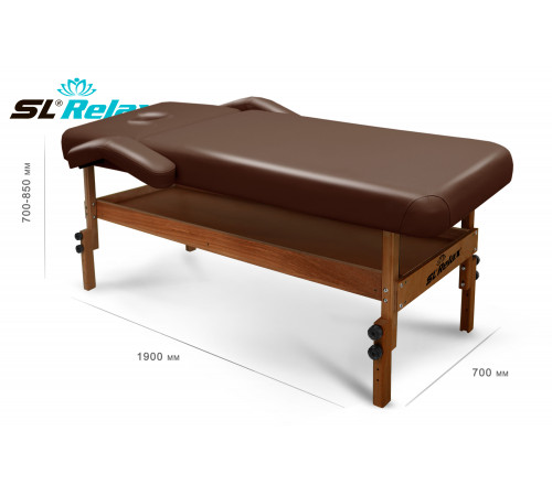 Массажный стол Relax Comfort-М коричневая кожа (№4)