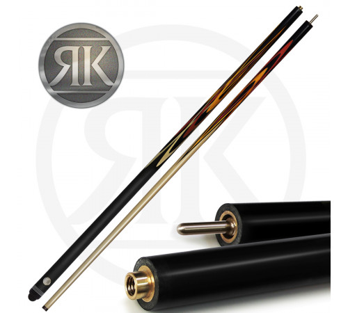 Кий Коралл, черный граб/красный граб /белый граб, 16-запилов, 2PC(ЯК)