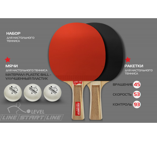 Набор 4 р-ки Level 100, 6 мячей Club Select, сетка с креплением